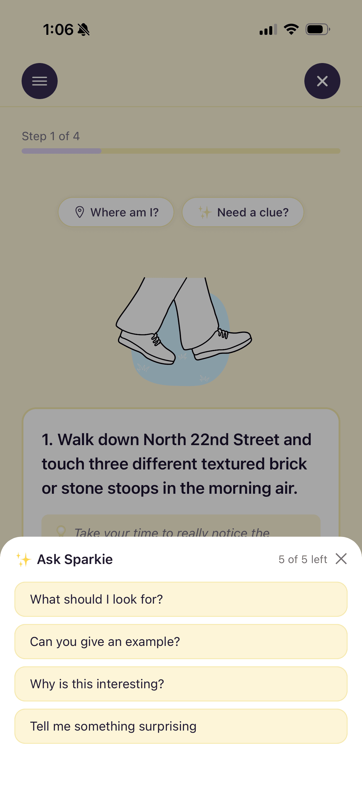 AskSparkie — the in-walk AI companion